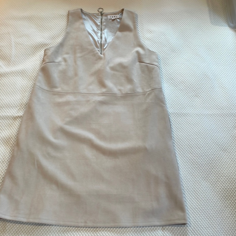 THML faux suede shift dress. Size L.